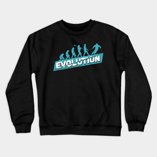 Alpine Skiing Evolution Ski Skier Gift Crewneck Sweatshirt by Dolde08